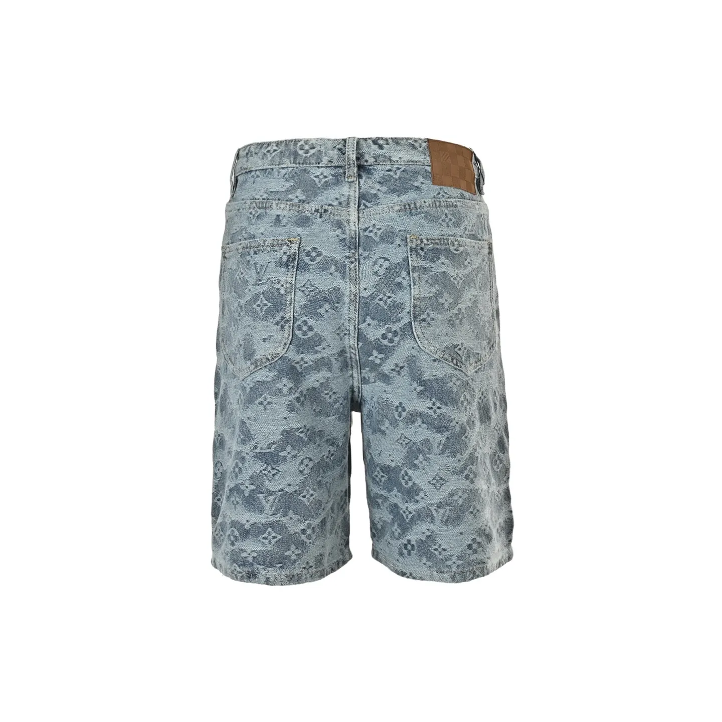 Louis Vuitton/Louis Vuitton cloud old flower jacquard suit denim shorts